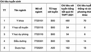 Điểm Chuẩn Y 2021